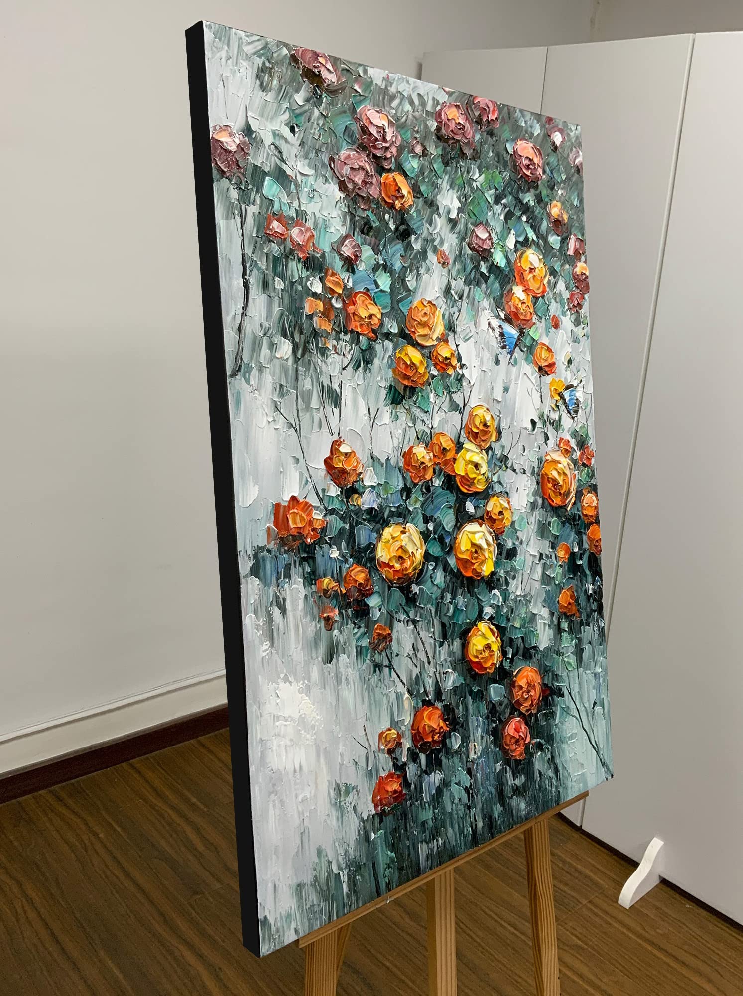 Yotree Ölgemälde – Handgemalt, 60x120 Cm, Abstrakte Wandkunst Mit Rahmen