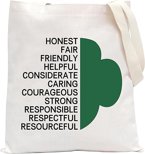 POFULL Troop Leader Gift Troop Life Tote Bag Power Gift (Sco Life Tote bag)