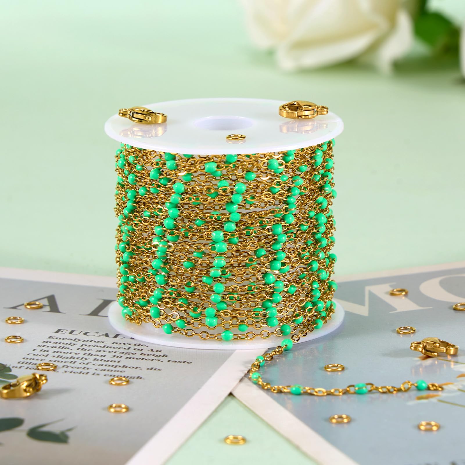 Gold Plated Jewelry Chains - Bulk for Necklace Making -5 Gold Plated Jewelry Chains - Bulk for Necklace Making -5