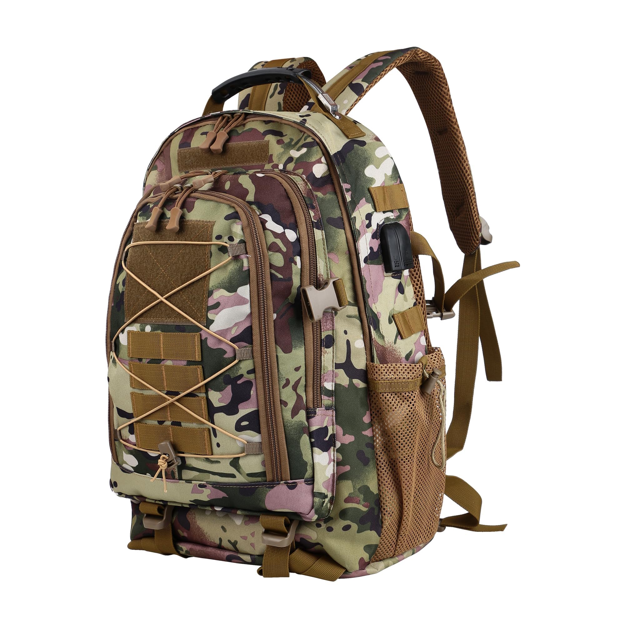 aiGear 35L Tactical Backpack | Lightweight Backpack Hiking Daypack | Rucksack with Molle System | for Outdoor Sports Trekking Hiking Travel Camping (Camo)