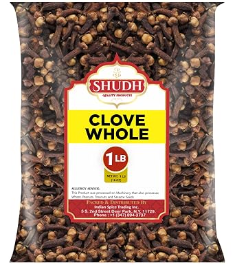 التوابل الهندية CLOVE WHOLE 1 LB | 16 أونصة | Laung | رائع للطعام والشاي وكرات بوماندر و Potpourri ، تم اختياره يدويًا, التوابل الطبيعية | NON-GMO | نباتي | ودود للغلوتين | أصل هندي