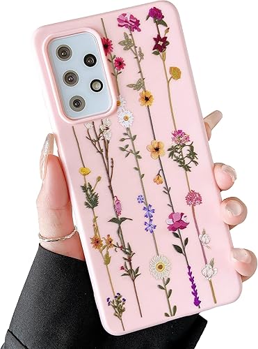 Miniatura 52 de ZTOFERA Funda Floral para Samsung Galaxy A14 5G, Funda Transparente con Lindo Patrón de Flores para Niñas y Mujeres, Protector de Silicona Flexible