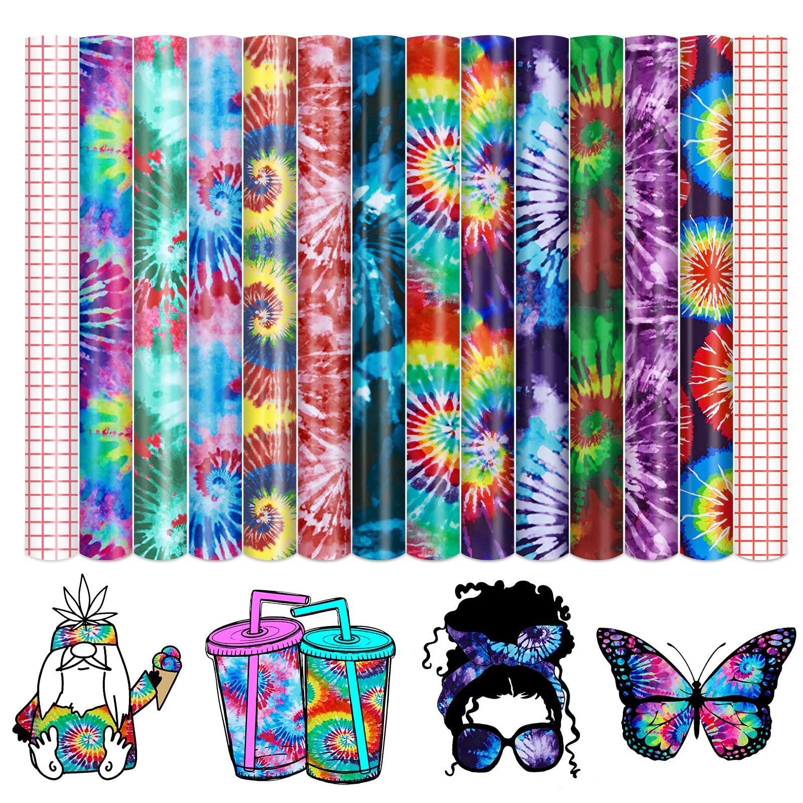 Tintnut Tie Dye Permanent Vinyl