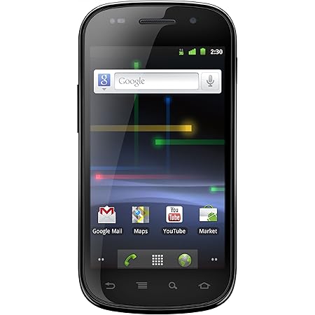 Samsung Nexus S i9023 Smartphone (10,16 cm (4 Zoll) Super Clear LCD Display, Touchscreen, Android 2.3, 5 Megapixel Kamera) schwarz/silber