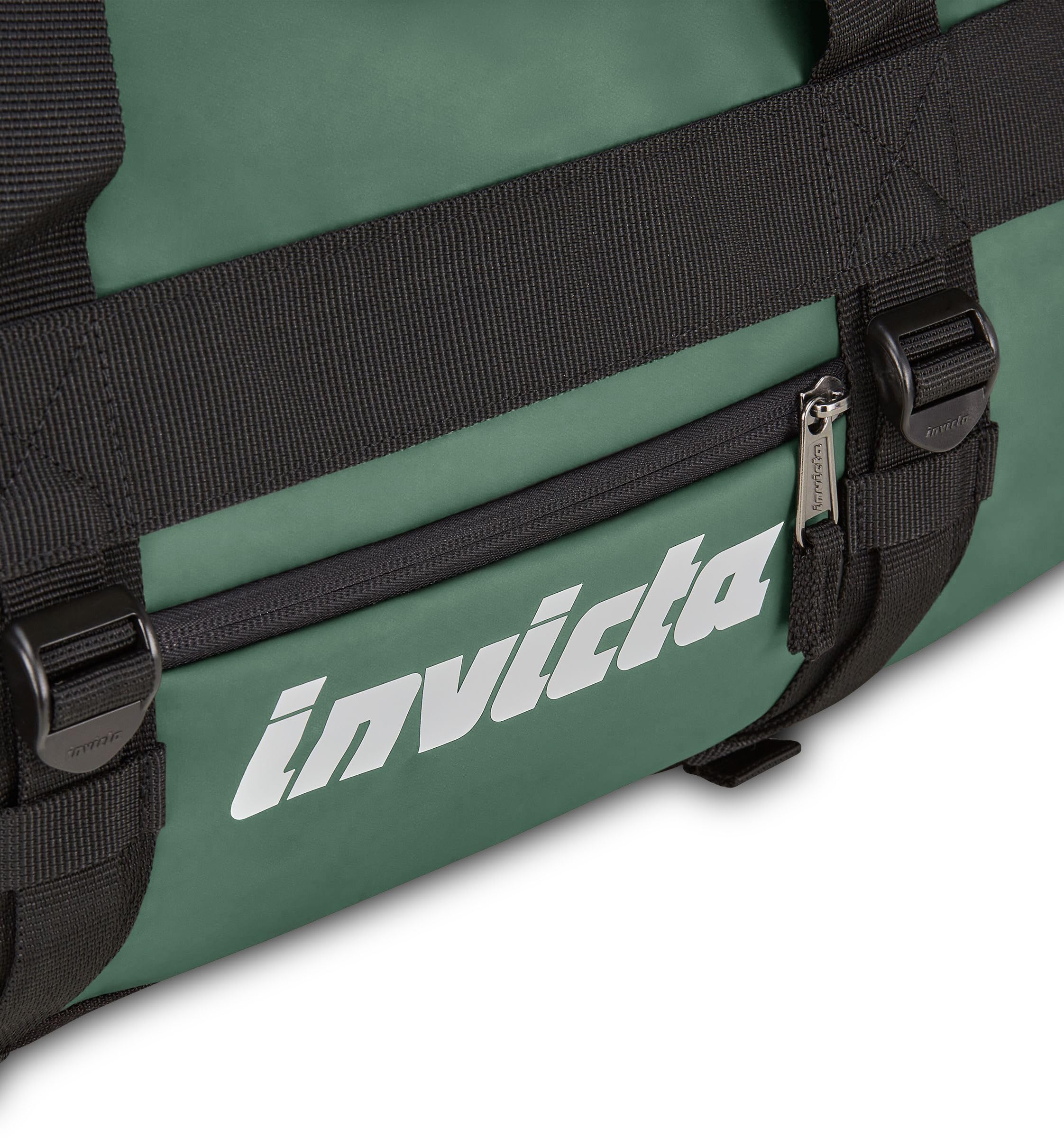 Invicta Reisetasche 70 L - 62 x 35 x 35 cm, Aufgabegepäck Reiserucksack, Sporttasche mit Schuhfach, für Urlaub und Sport, Damen und Herren, grün