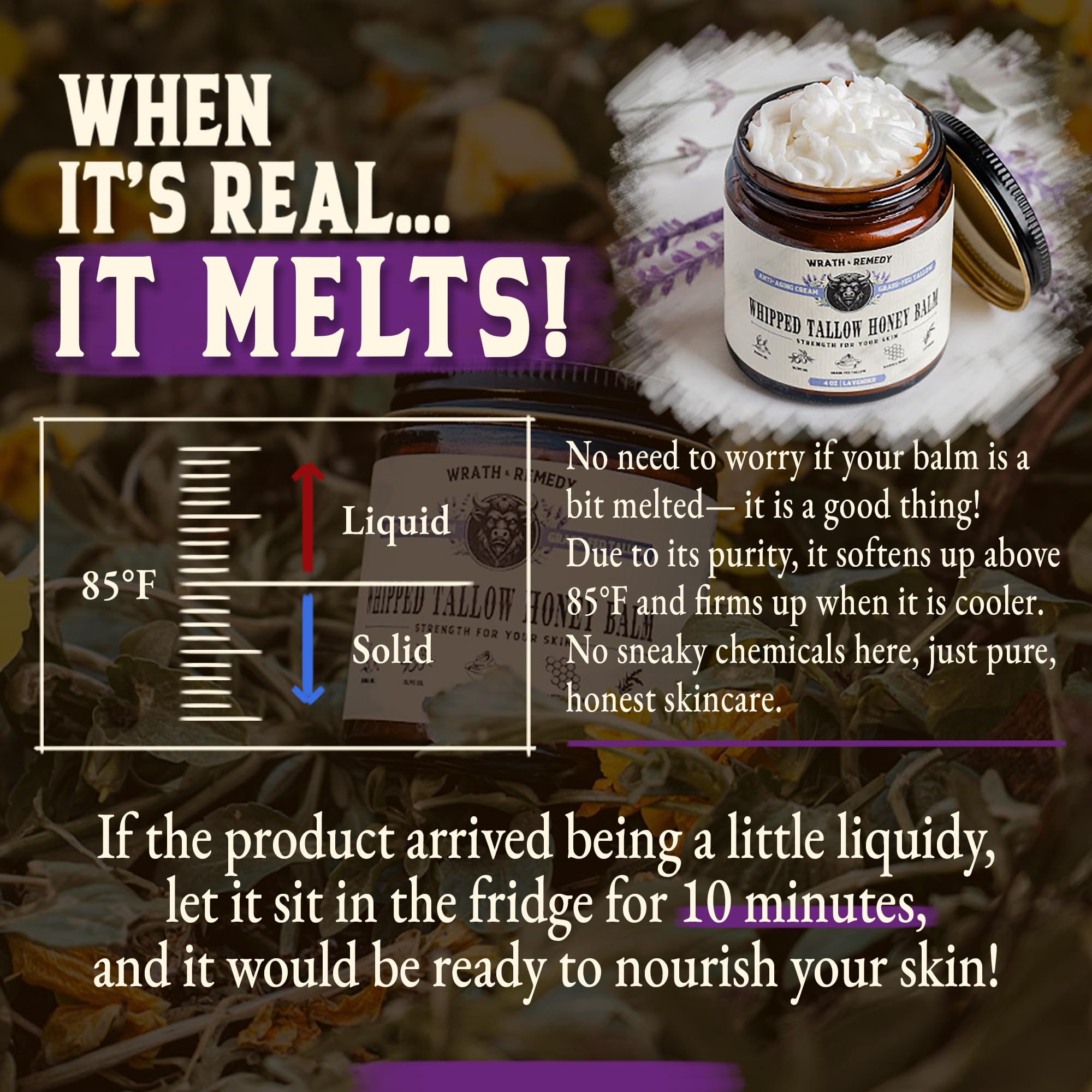Beef Tallow Balm Moisturizer for Skin