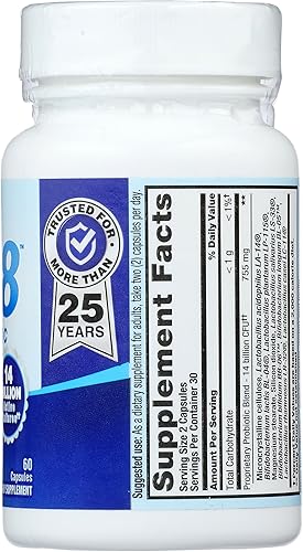 Miniatura 7 de Nutrition Now, Cápsulas PB8 Acidophilus, 60 unidades