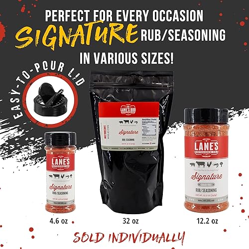 Miniatura 6 de Lane's BBQ Signature Rub Seasoning  Todo natural  Sin gluten  Sin MSG  Sin conservantes 4.6 oz