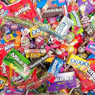 QueenJax Ultimate 4lb Name Brand Candy Variety Pack - Individually Wrapped Bulk Candy for Parties, Goodie Bags & Kids Favors