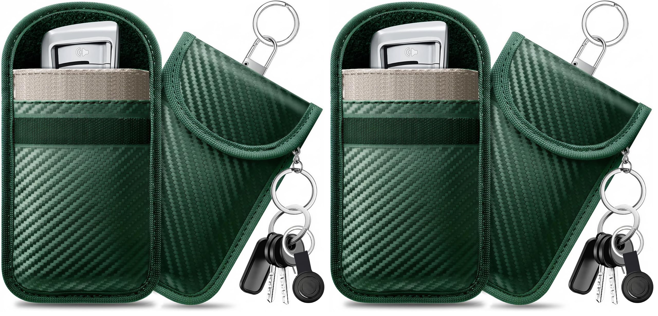 caslord 4 Pack Faraday Pouch for Car Keys