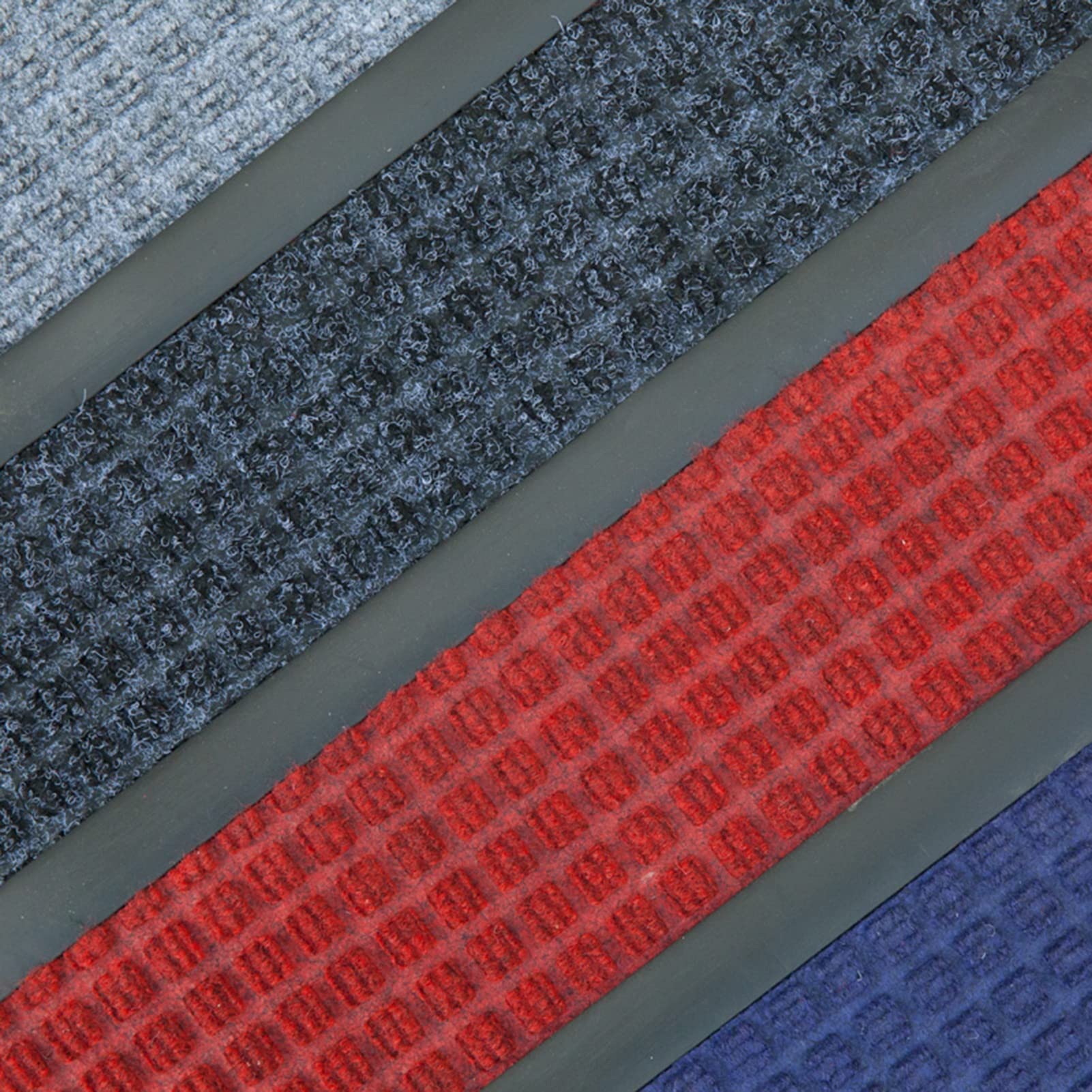 Sommer-Fußmatte für den Außenbereich, Flacher Schmutzfänger-Läufer für Garage, Wohnmobil, Heimbüro, 60/80/90/120 cm breite Fußmatten (Farbe: Dunkelgrau, Größe: 80 x 240 cm/31,5 x 94,5 Zoll)