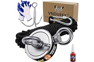 Magnet Fishing Kit with 500LB Pull Force