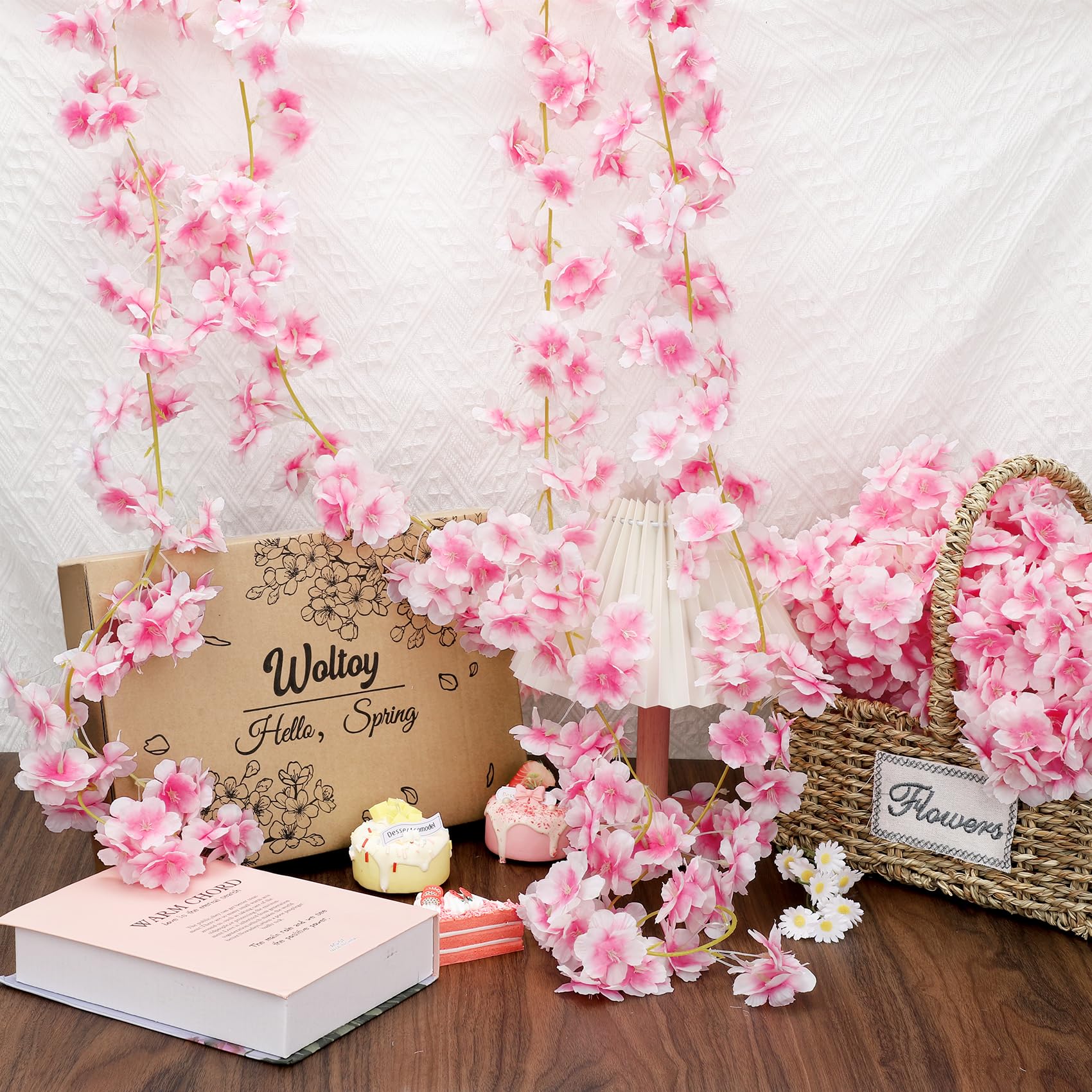 Boeketje kunstbloemen - rozen - roze - 20 cm - 9x stuks | Fun en Feest