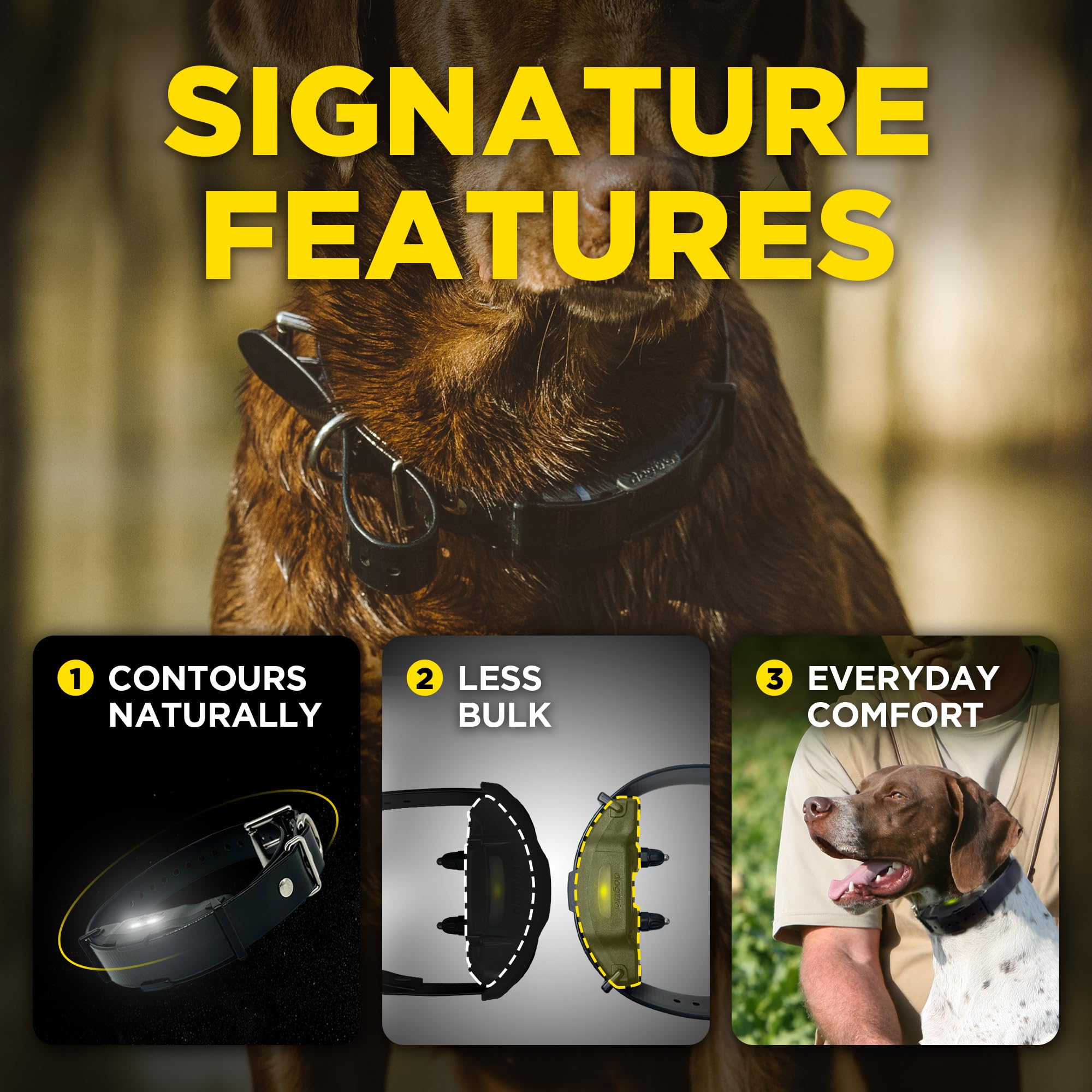 Dogtra ARC-X E-Collar para entrenamiento de perros, rango de 3/4 millas, para perros de 15 libras +, diseño delgado, IPX9K impermeable, 100 niveles de estimulación, vibración, tono, recargable, dueños