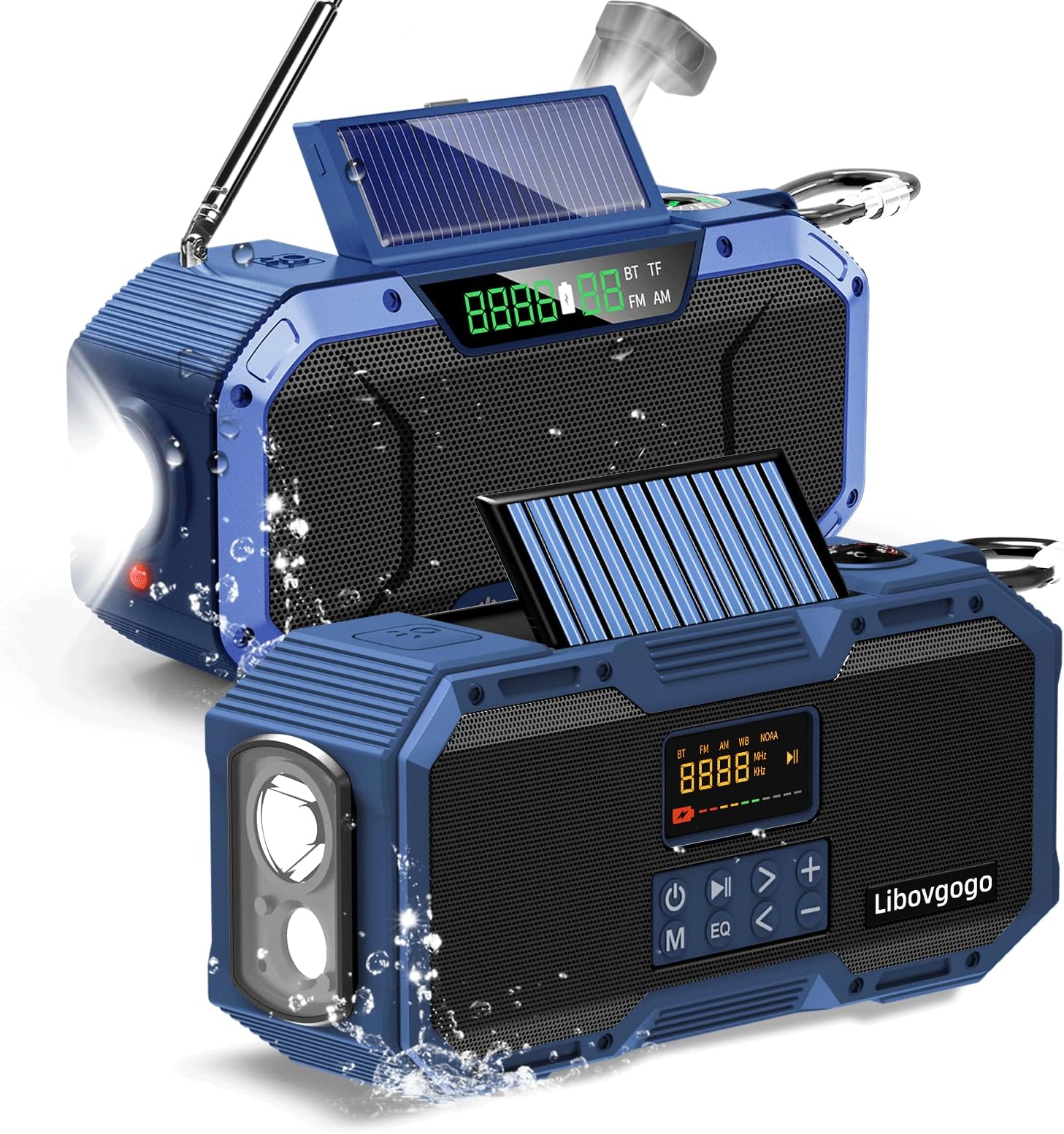 Amazon.com: Emergency Radio 10W IPX5 Waterproof Bluetooth Speaker ...