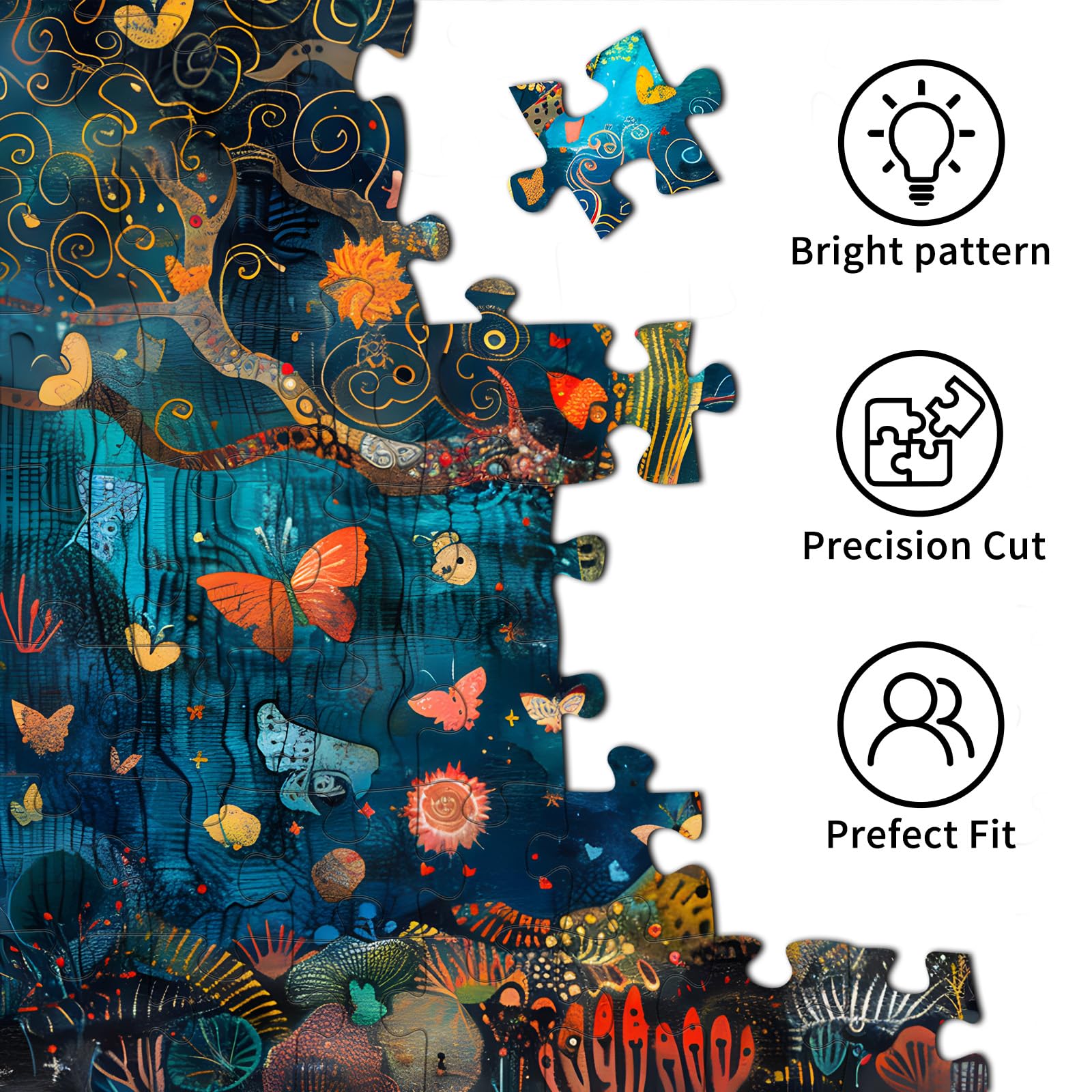 1000 Teile Puzzle Für Erwachsene - Challenging Bibliothek Motiv 70x50cm