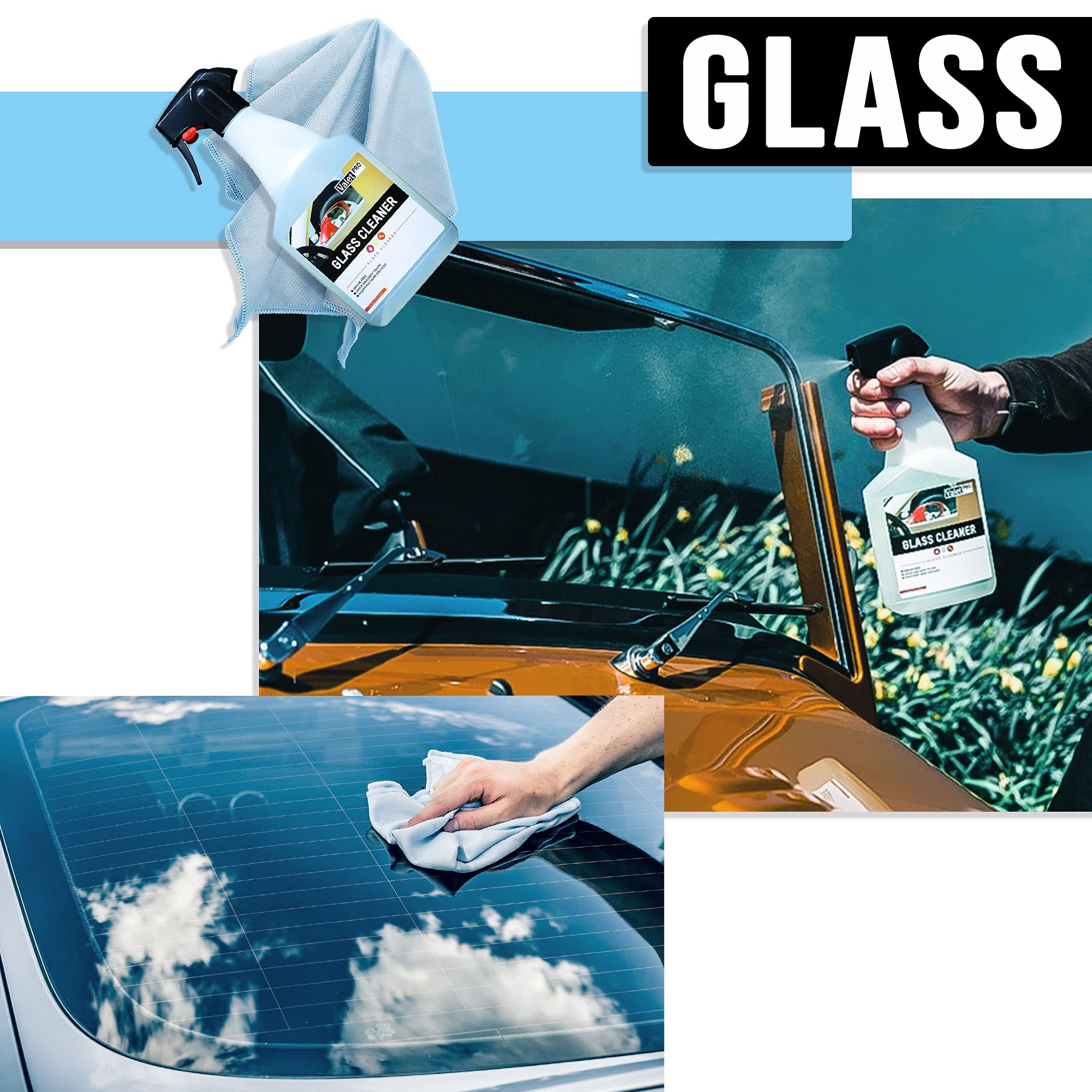 detailmate Auto Handwäsche Set mit ValetPRO für Vorwäsche, Felgen, Hauptwäsche, Innenreinigung, Glasreinigung, Trocknen darunter pH neutral Snow Foam, Dragons Breath Felgenreiniger, Premium Zubehör