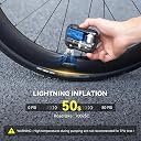 anoutway Mini Electric Bike Pump with Gauge, Max 120 PSI Auto Stop AT1 Max gallery image
