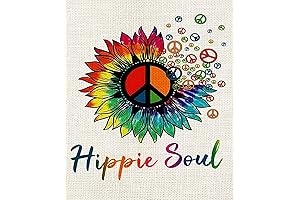 Hippie Soul Spirit Rainbow Sunflower Diamond Painting Kit