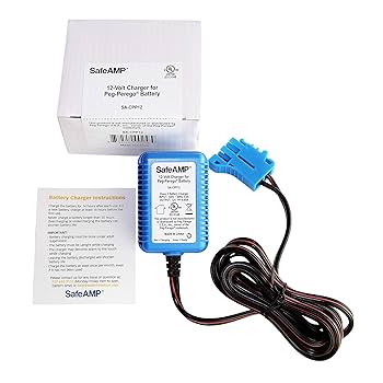 Peg Perego Battery Peg Perego 12v Charger Nuxkst 12V Battery Charger For Peg Perego, Ground Force Tractor John Deere Gator XUV Polaris Outlaw Citrus RZR 900 Powered Ride On Car Replacement Power