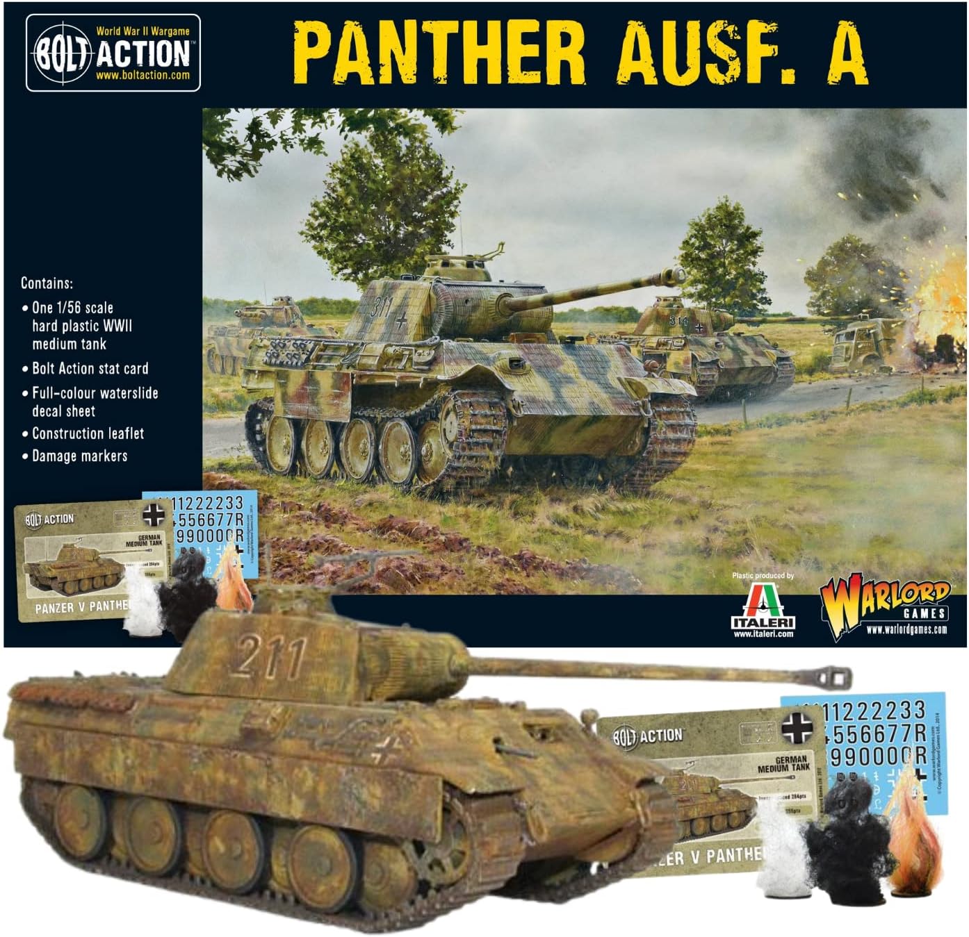 Wargames Delivered - Warlord Games Bolt Action Tank War - British Churchill Tank, World War Two Miniatures, Action Figures 28mm Scale Model for Miniature Wargaming