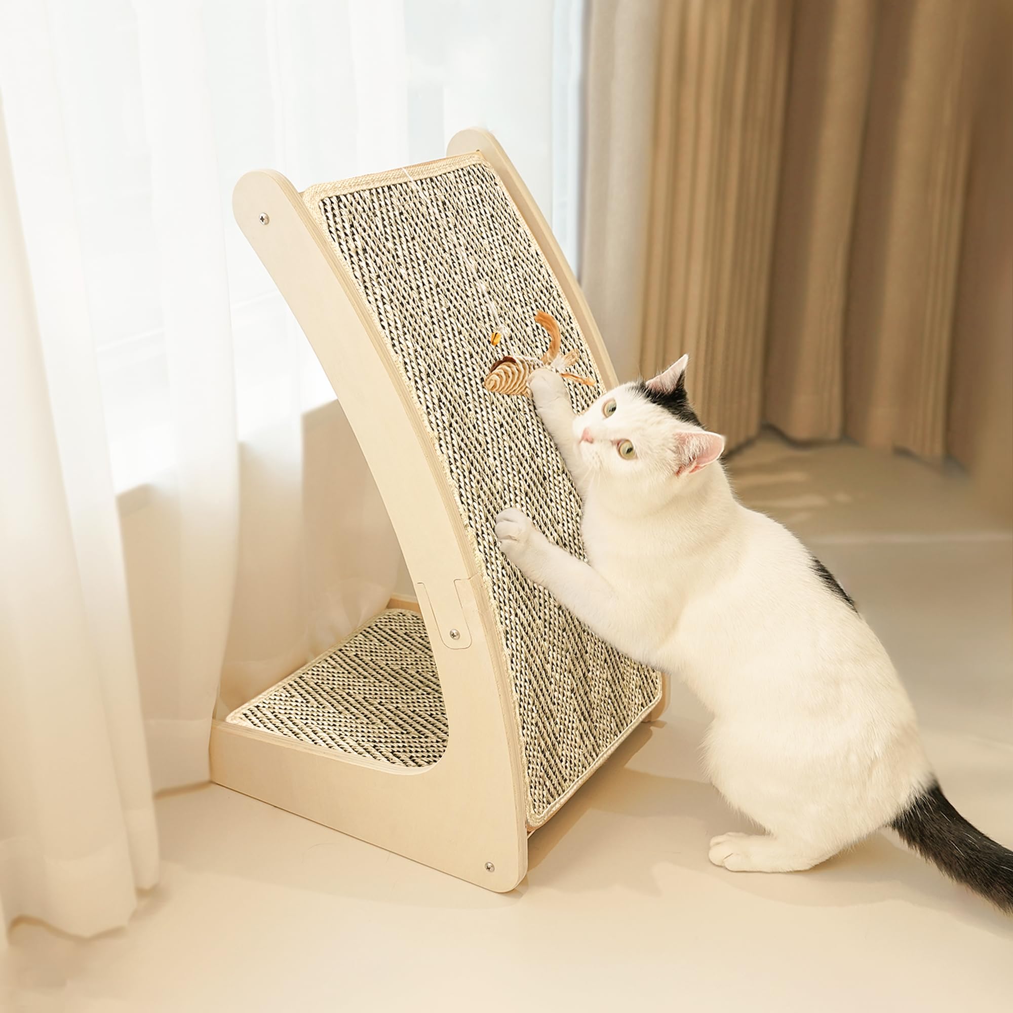 Griffoir pour chat en sisal PETKARAY pour stopper les griffures sur le canapé