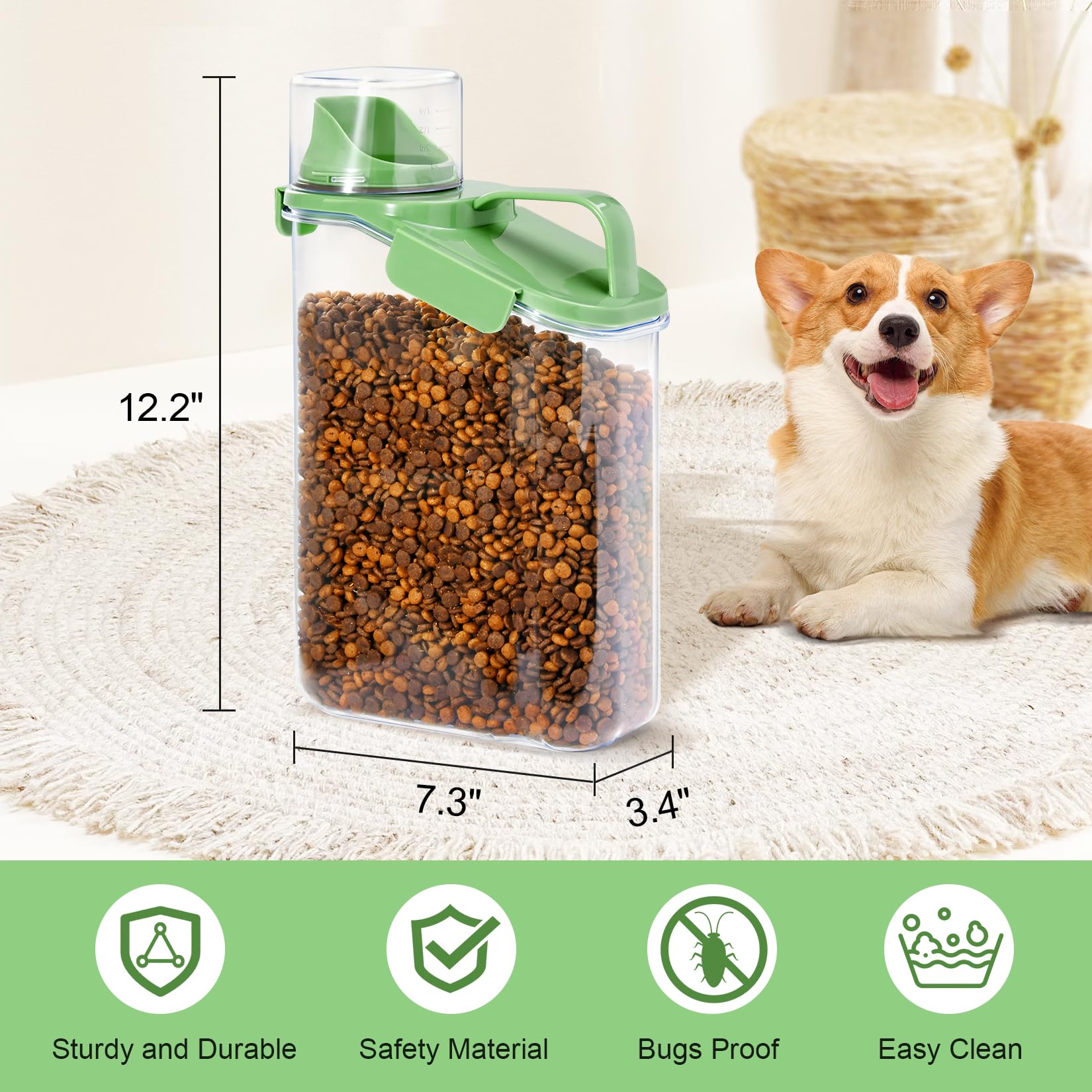 TravelDogFoodContainerSetof2、DogFoodTravelBag、ドッグフード 