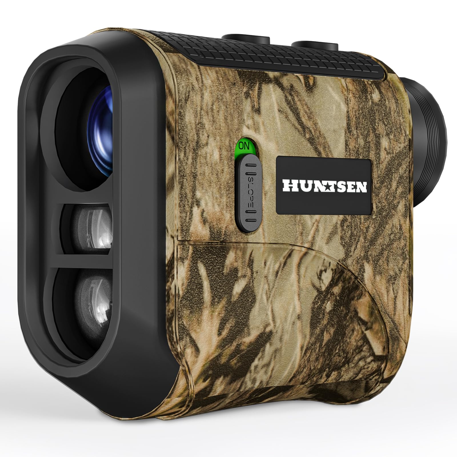 HUNTSEN Range Finder for Hunting/Golf - 1000Y Laser Hunting Rangefinder 6.5X Magnification with Rechargeable Battrey - Distance/Angle/Speed/Scan Waterproof Rangefinder for Hunter Bow Shooting Archery