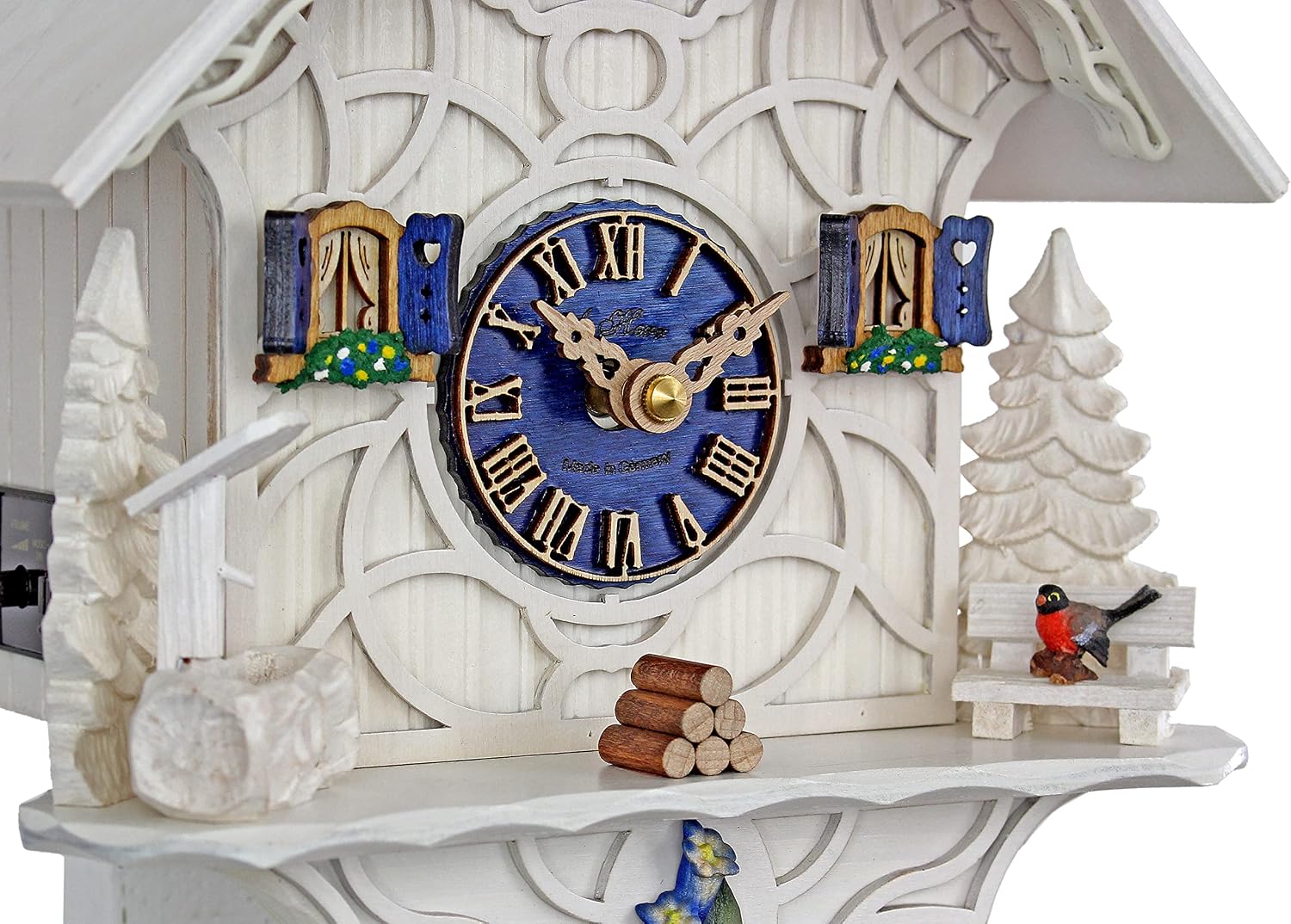 HerrZeit Quartz Cuckoo Clock - Magic White