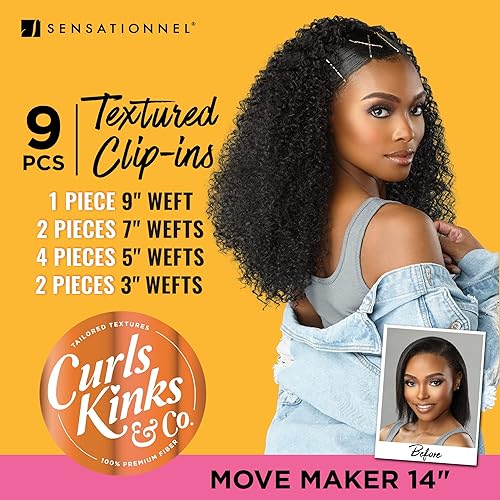 Miniatura 7 de Sensationnel Curls Kinks & Co Clip-In Move Maker 14 in (2)