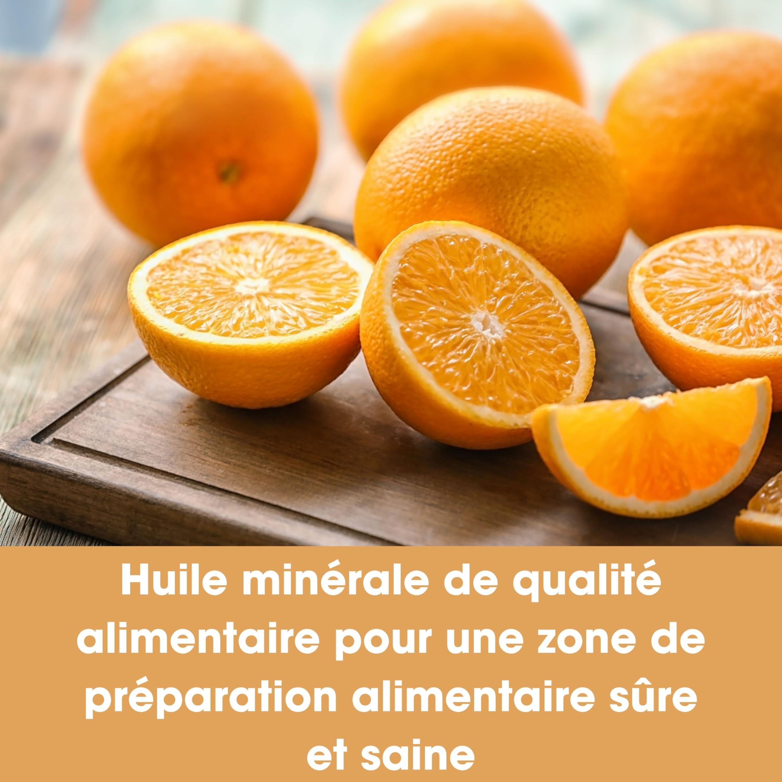 Huile Minérale de Qualité Alimentaire pour Planche à Découper en Bois – 500 ml