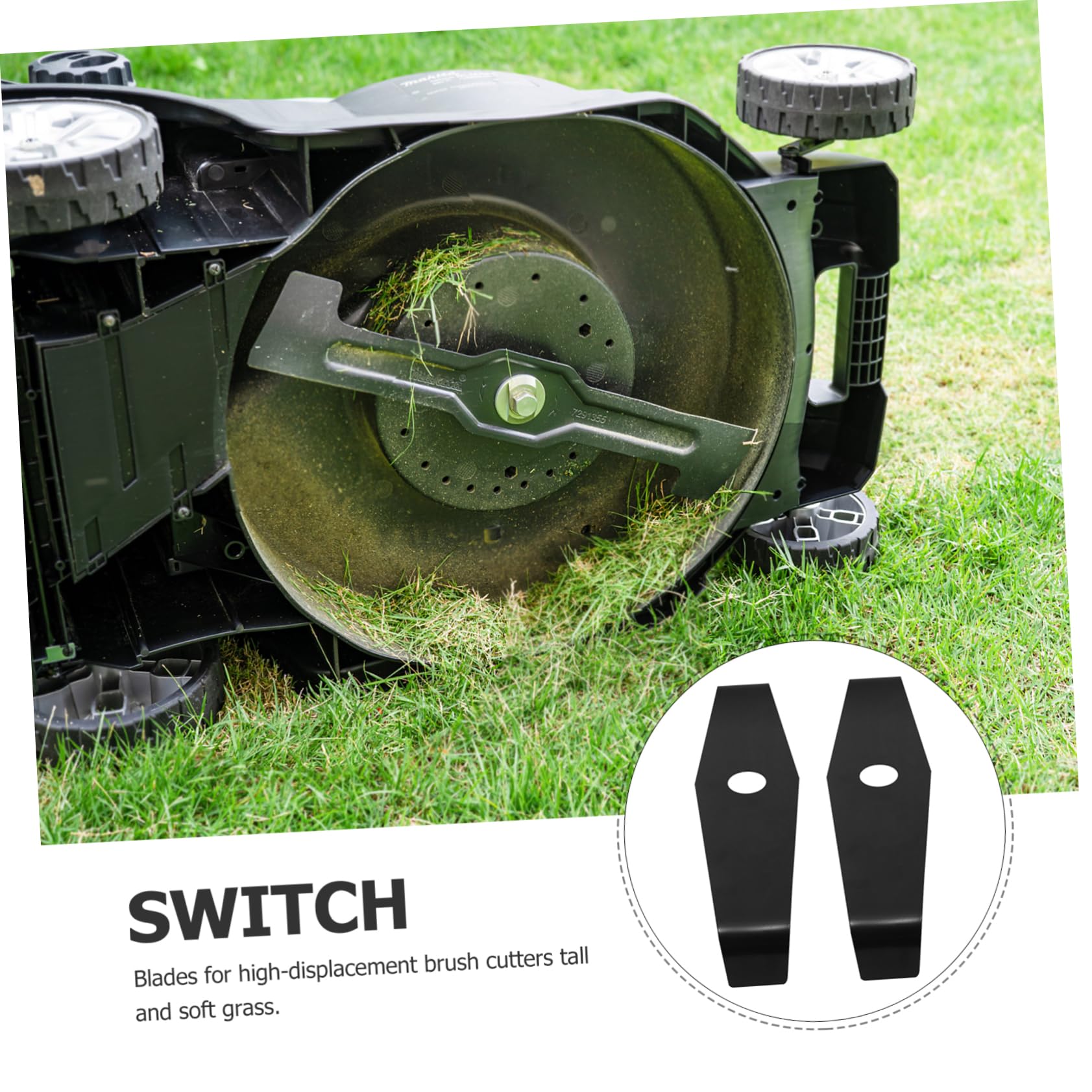 Toyvian 2 Series Accesorios para Cortacésped De Manganeso Cuchillas De Repuesto Resistentes para Desbrozadora Recambios Ligeros para Jardines Parques Y Praderas Compatibles con 2 Piezas*2