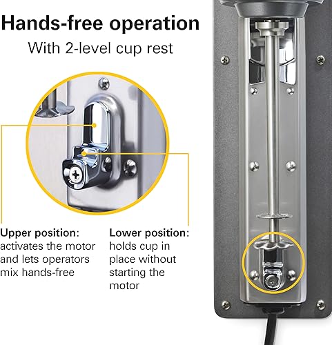 Miniatura 65 de Hamilton Beach Commercial HMD200R Mezclador de bebidas de un solo husillo, motor universal de 3 velocidades, operación manos libres, certificado NSF