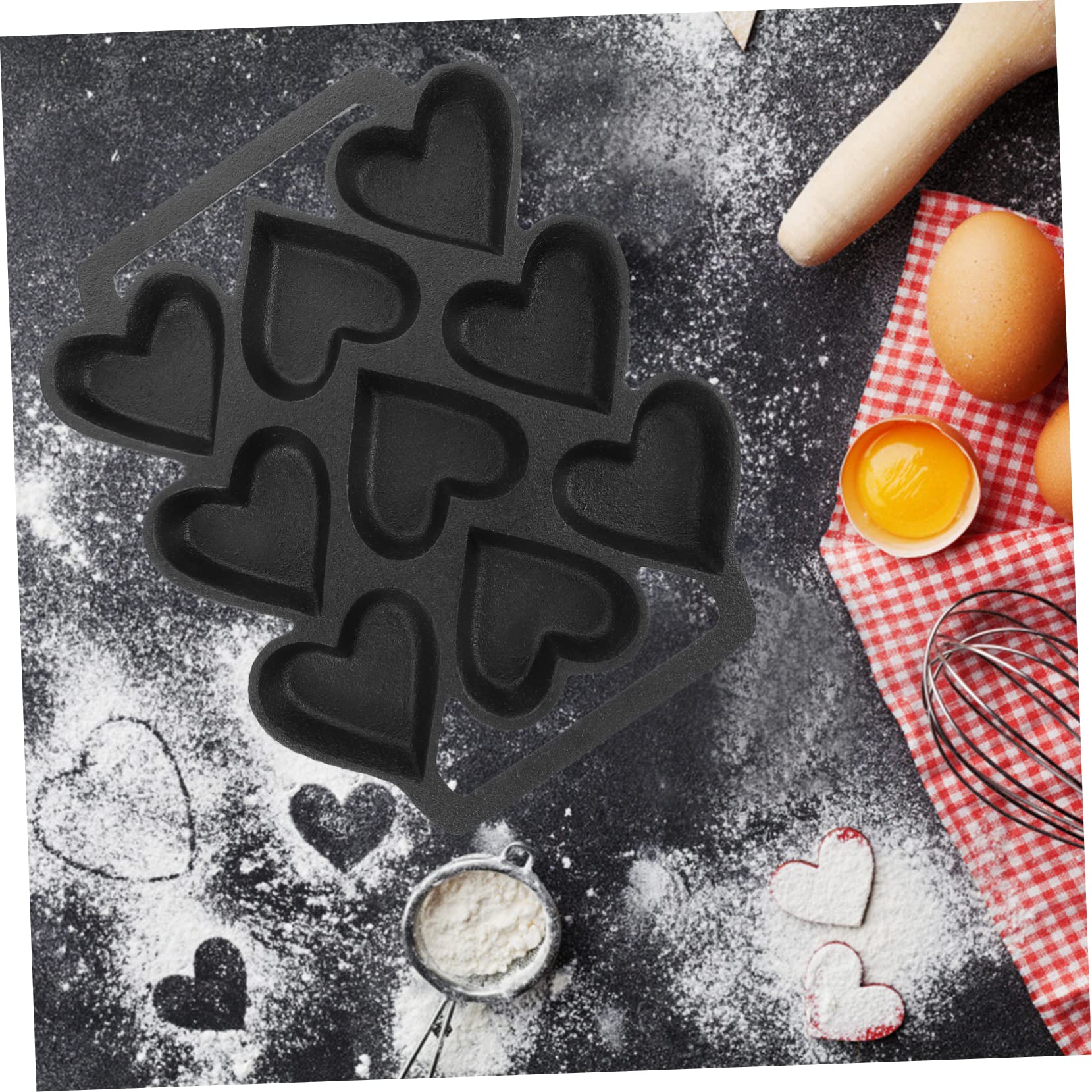 SHOWERORO Moule à Gâteau Forme De Cœur Cavités Pour Desserts Et Pâtisseries Aux Températures Élevées Et Basses Outil Pour Cuisine