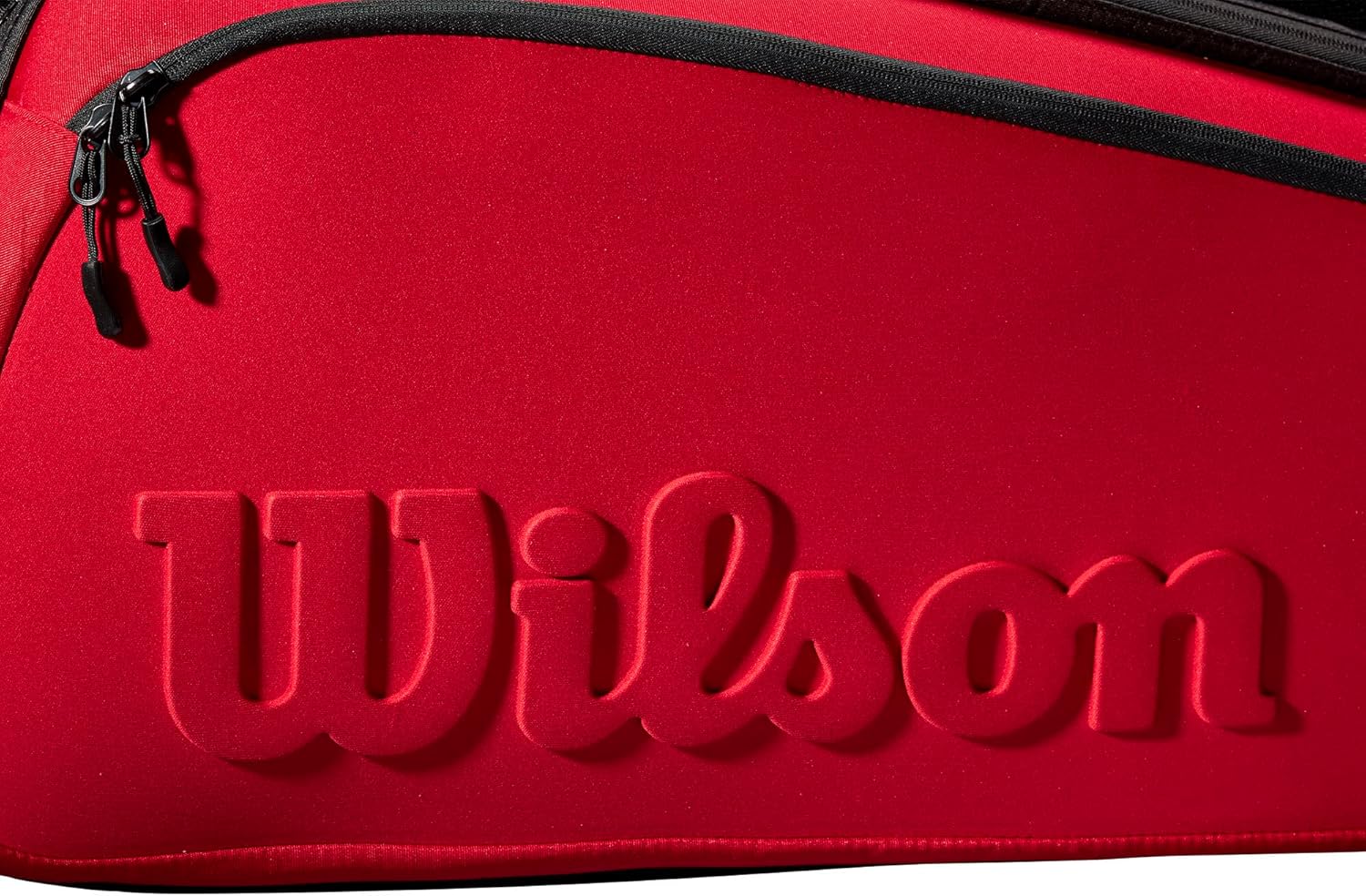 Wilson Clash V2 Super Tour Tennis Racket Bag - Red/Black, Holds up to 15 Rackets