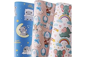 BOLIANNE Baby Boy Wrapping Paper Baby Shower