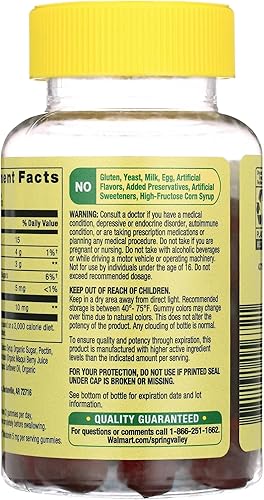 Miniatura 2 de SUREFECT Spring Valley - Melatonina extra fuerte de 10 mg - Gomitas de arándanos - 60 gomitas vegetarianas - Organizador de apoyo para dormir.