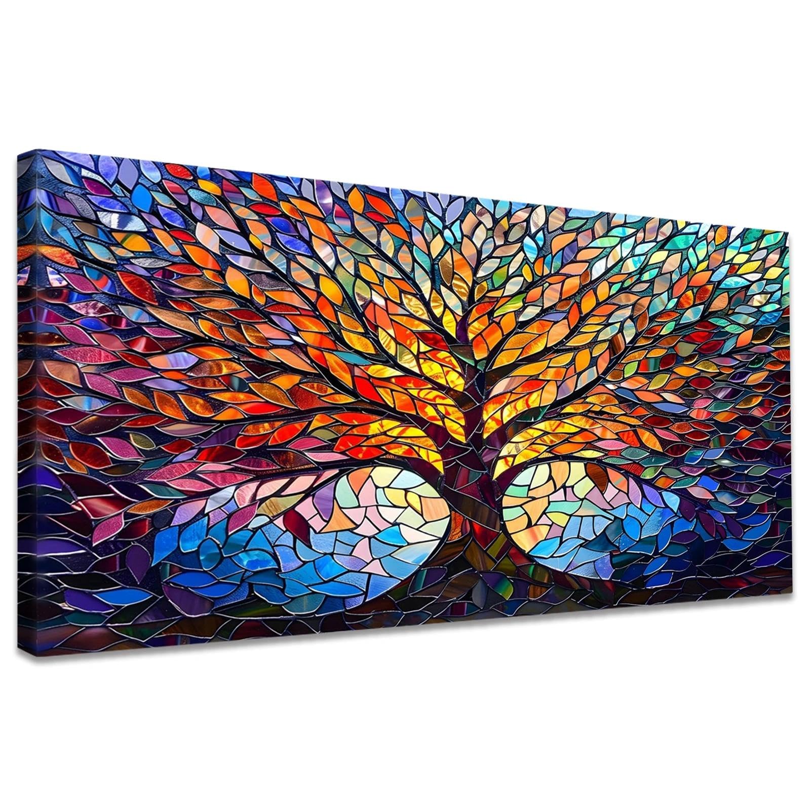 YALKIN Paint by Numbers Kits for Adults, Painting by Number Kits On Canvas,Without Frame DIY Color Oil Painting Acrylic Paints,Home Wall Decor 16x35in/40x90cm