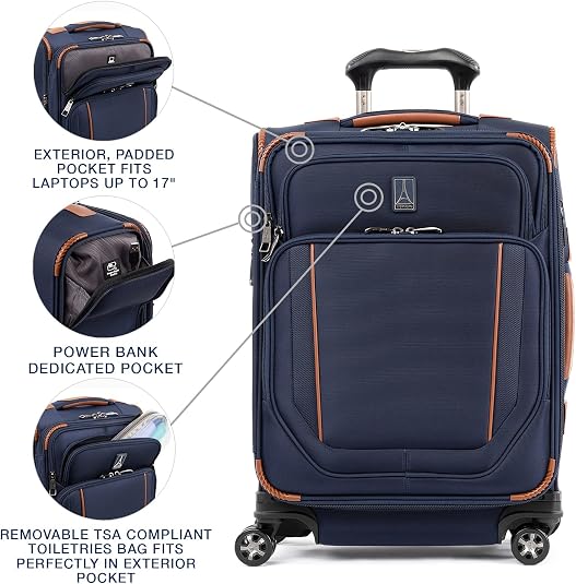 Amazon | Travelpro Crew Versapack ソフトサイド 拡張可能スピナー