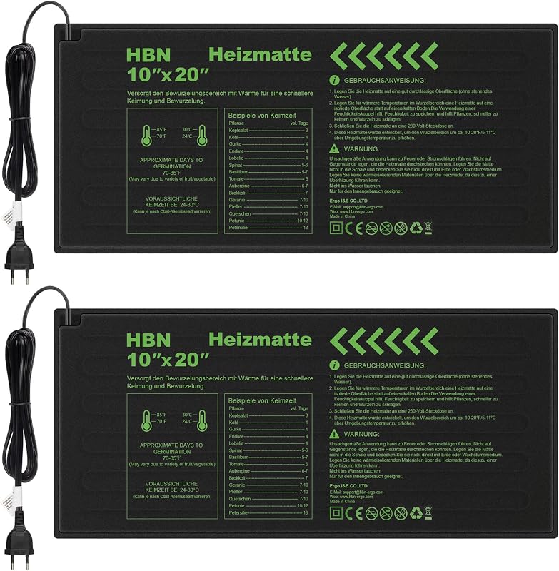 HBN Fűtőlap szett 2db 17,5W csírakeltetéshez és magvetéshez 50x25,7cm