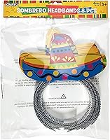 Vista 3 de KINREX Cinco de Mayo - Diadema de papel para fiesta mexicana, 8 piezas