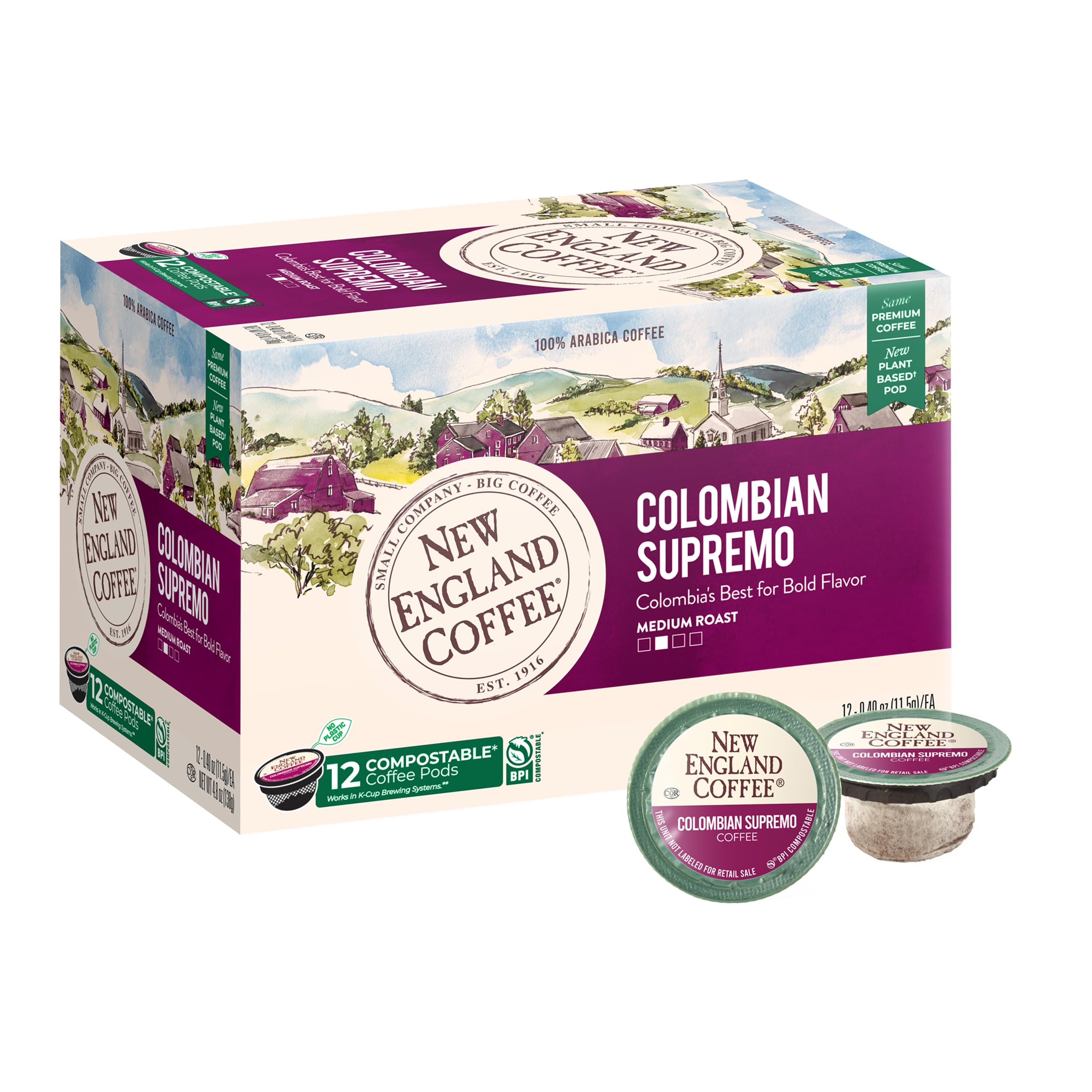 Amazon.com: New England Coffee Colombian Supremo Medium Roast
