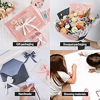 Vista 7 de NESCCI Papel de Regalo Blanco Roto Mate, Papel de Brillo Perlado de Color Sólido, Papel de Regalo, Perfecto para Bodas, Día de San Valentín