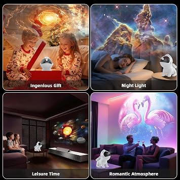 Galaxy Projector Pro for Bedroom,Upgrade Planetarium Star Projector,4K Replaceable 25 HD Galaxy Discs,with White Noises,Timer,Ceiling Star Night Light for Kids,Gaming Room,Outside Home Theater Decor