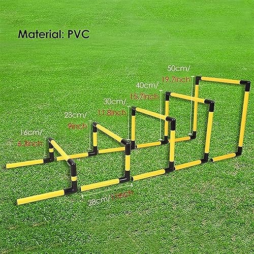 Miniatura 2 de Paquete de 5 obstáculos de entrenamiento de agilidad de tubería de PVC, juego de obstáculos de entrenamiento de obstáculos, equipo de práctica de