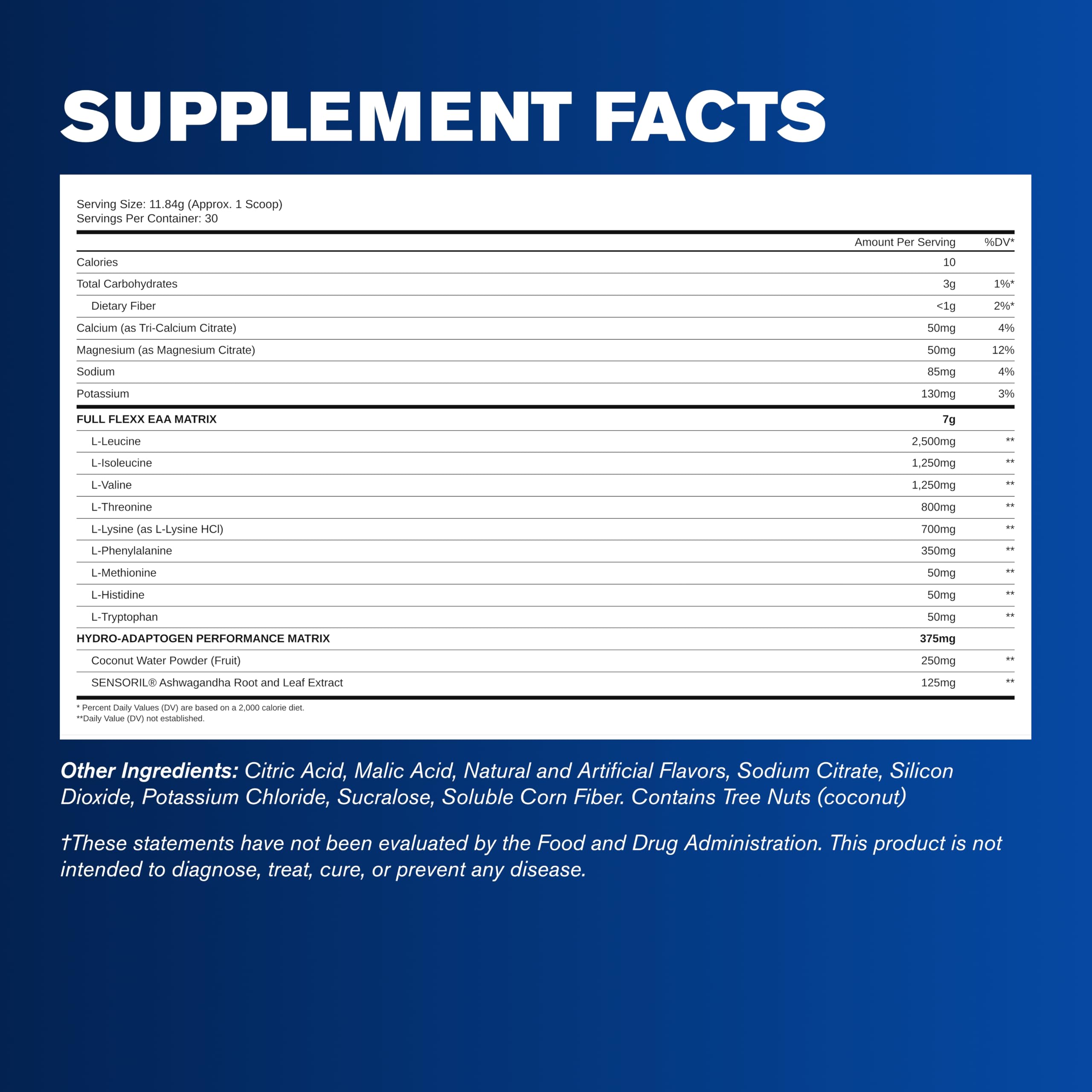 GAT SPORT Flexx Eaas + Hydration, Essential Amino Acids With Bcaas, Blue Razz, Powder, 30 Servings — Amazon image 3