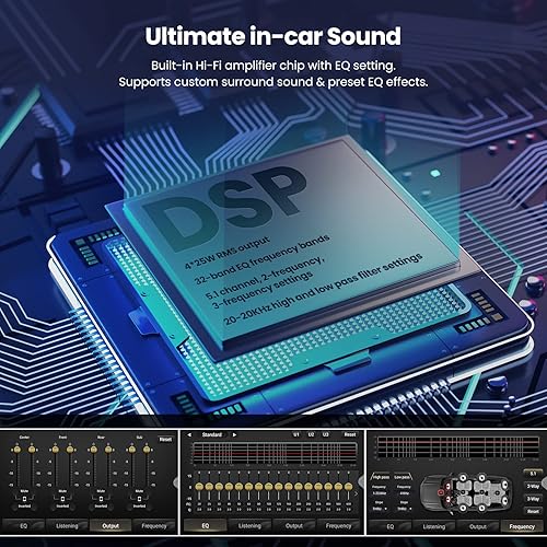 Miniatura 3 de maXpeedingrods Radio estéreo de coche doble DIN con CarPlay inalámbrico y Android Auto, pantalla táctil HD de 7 pulgadas en el tablero, unidad