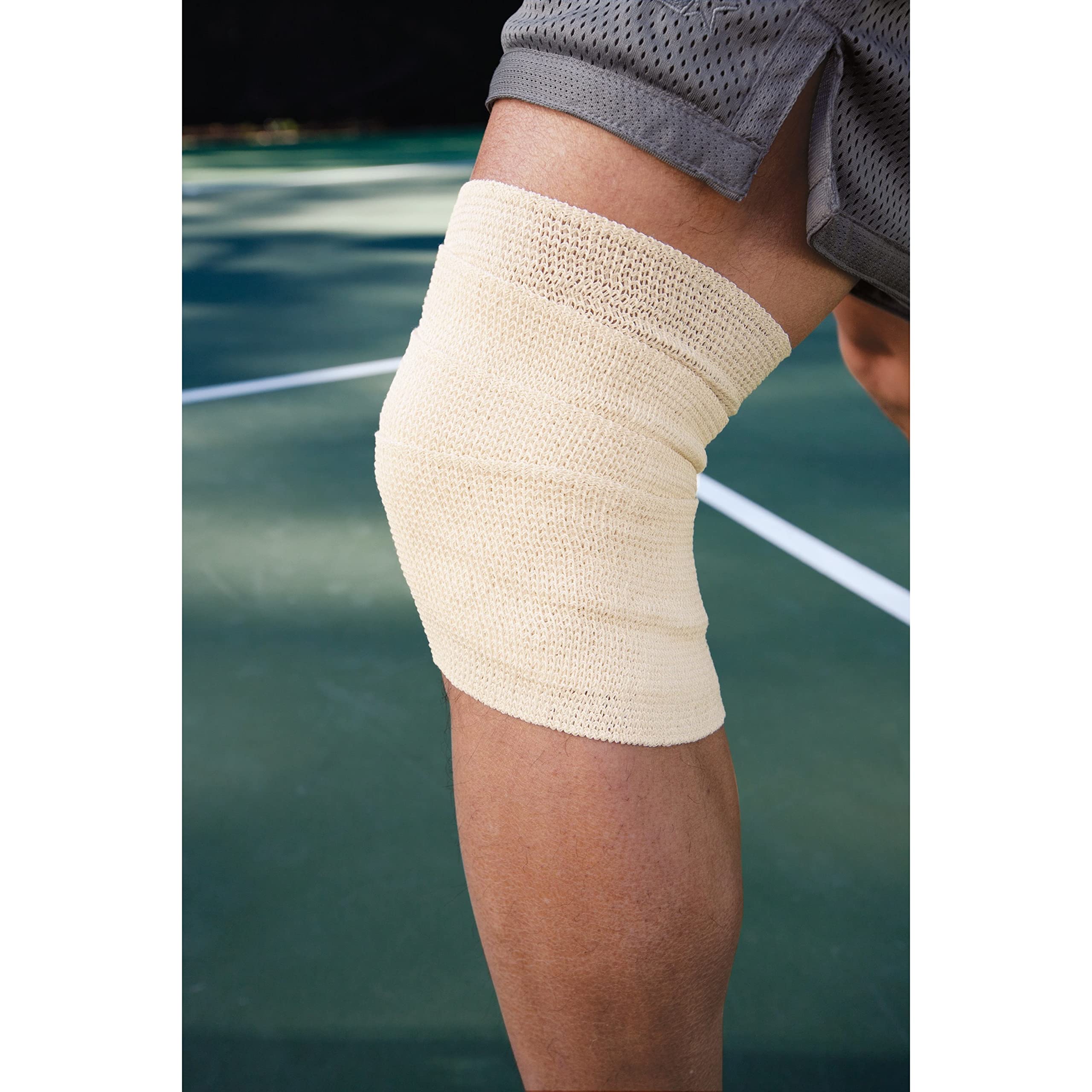 ACE™ Brand 3 Inch Self-Adhering Elastic Bandage, No Clips, Beige, Great for Elbow, Ankle, Knee and More, 2 Count — Amazon image 9