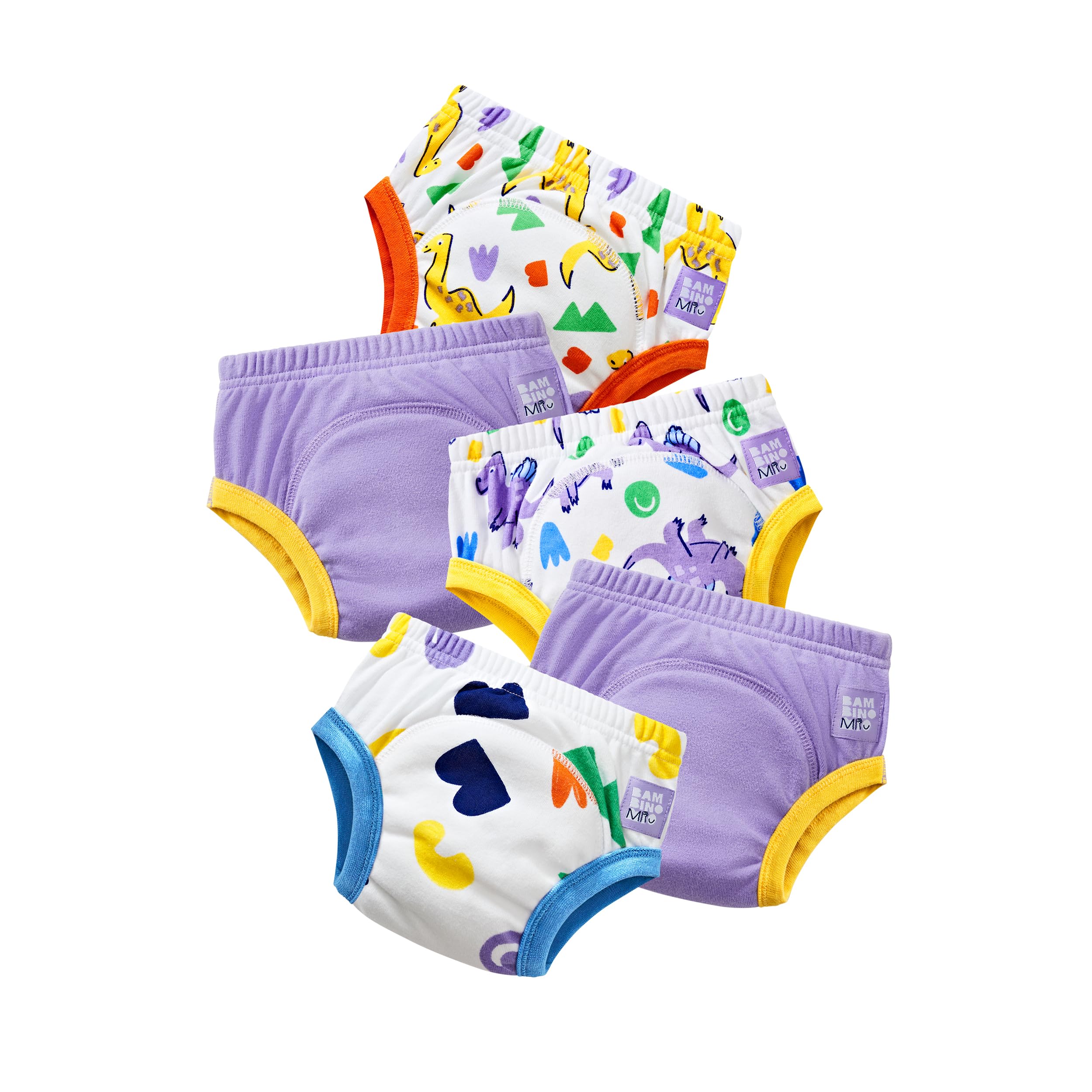 Bambino Mio, Reusable Potty Training Pants for Boys and Girls, 5 Pack (White, 3+ Years) — view 13