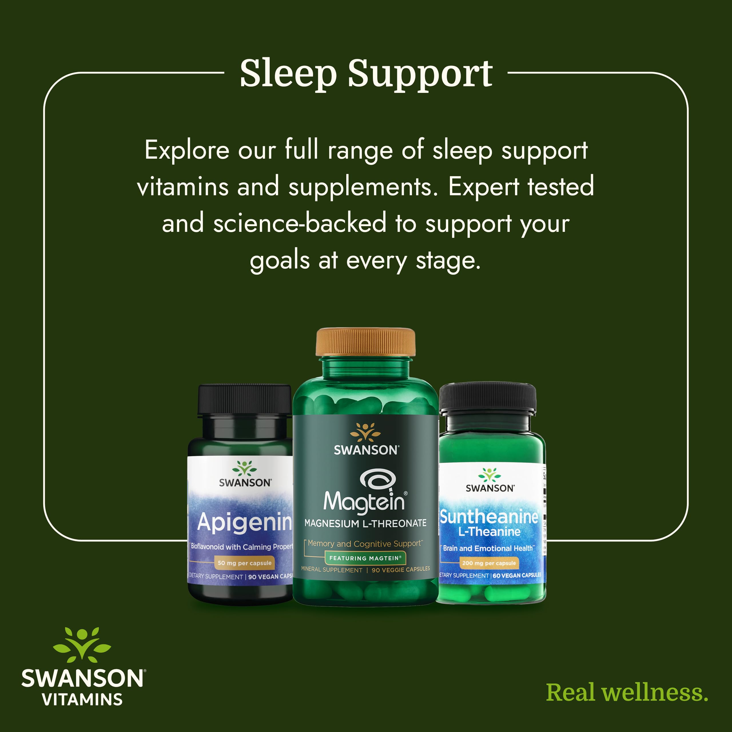 Swanson Apigenin Supplement for Sleep Support, 50 mg, 90 Vegan Caps — Amazon image 6
